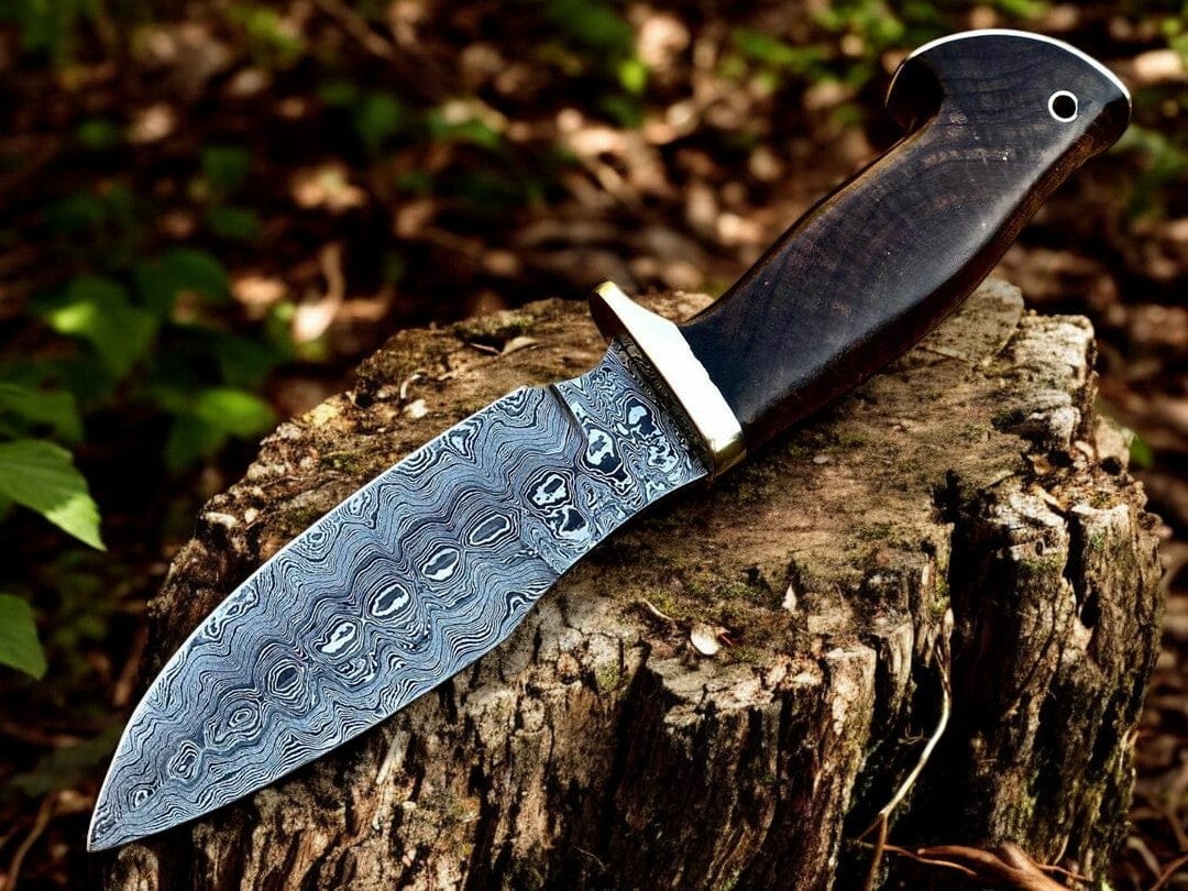 KBS Knives Store Hunting Knife Stormborn – Custom Hunting Knife with Damascus Blade