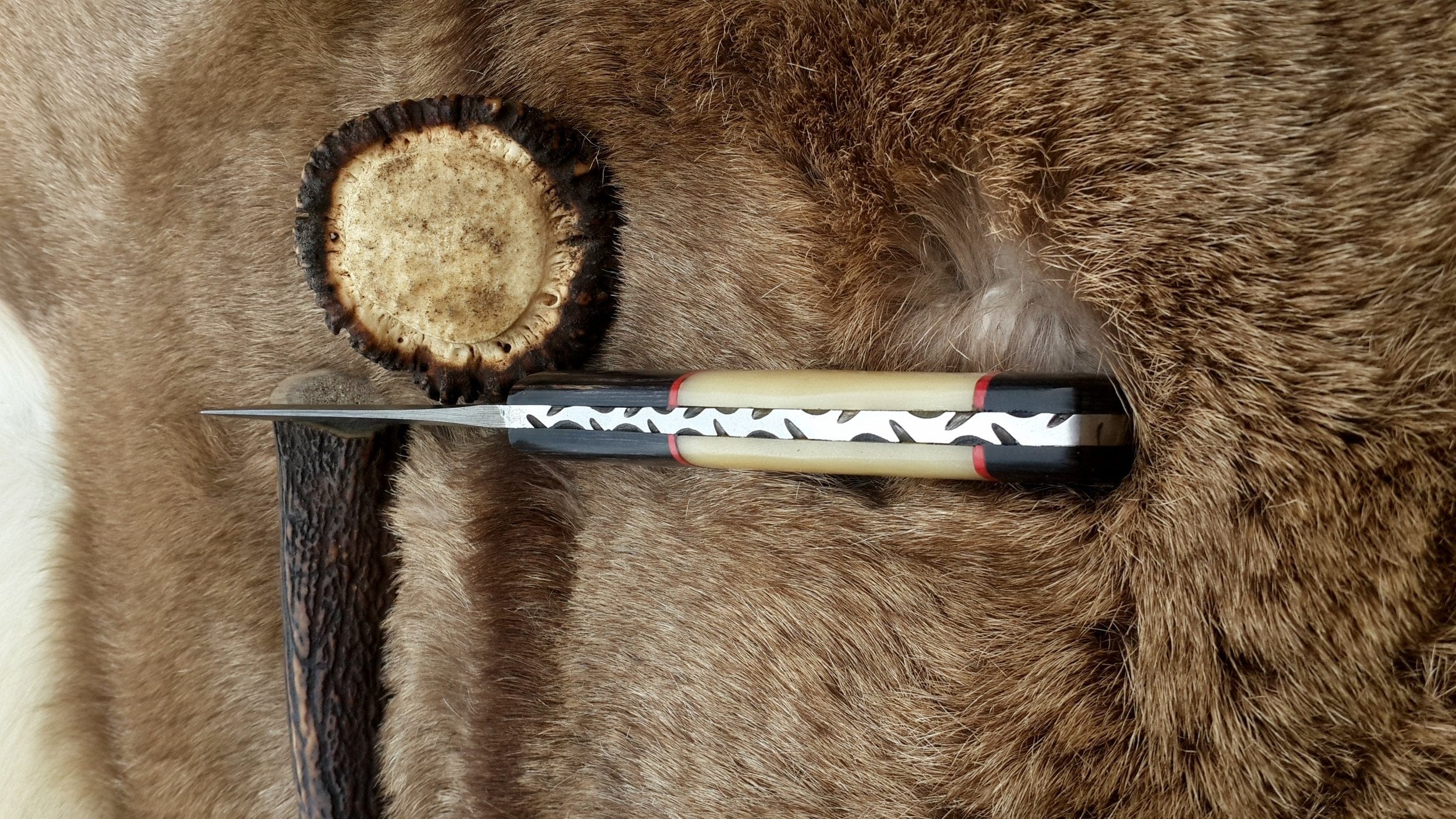 KBS Knives Store Hunting Knife The Master Hunter: Custom Handmade Damascus Steel Fixed-Blade Hunting Knife | Camel Bone & Exotic Wood | 10 Inches | KBS Knives