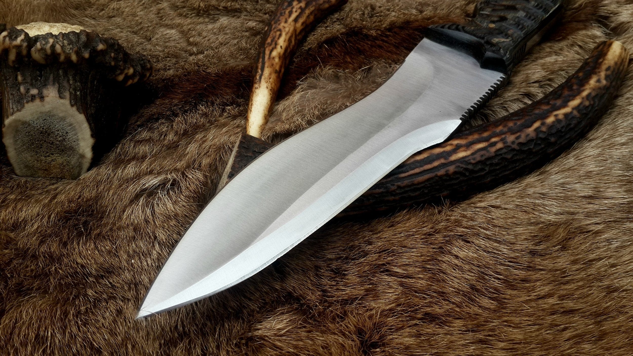 KBS Knives Store Hunting Knife The Ultimate Boar Slayer: Custom Handmade D2 Steel Fixed-Blade Pig Hunting Knife | Exotic Wood Handle | 11.5 Inches | KBS Knives