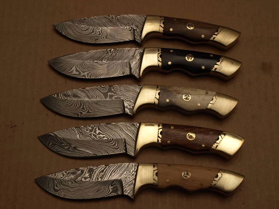 KBS Knives Store Hunting Knife The Ultimate Custom Skinning Knife: Handmade Damascus Deer Skinning Knife | Multiple Handle Options | 8 Inches | KBS Knives