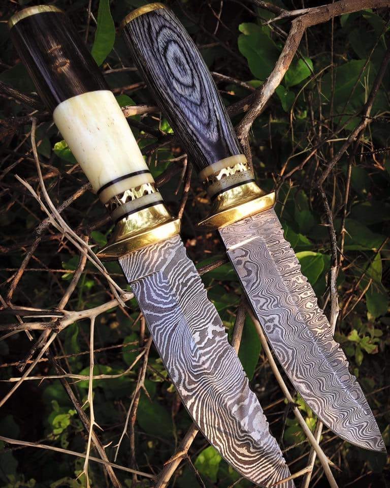 KBS Knives Store Hunting Knives 2 Damascus Steel Hunting Knives