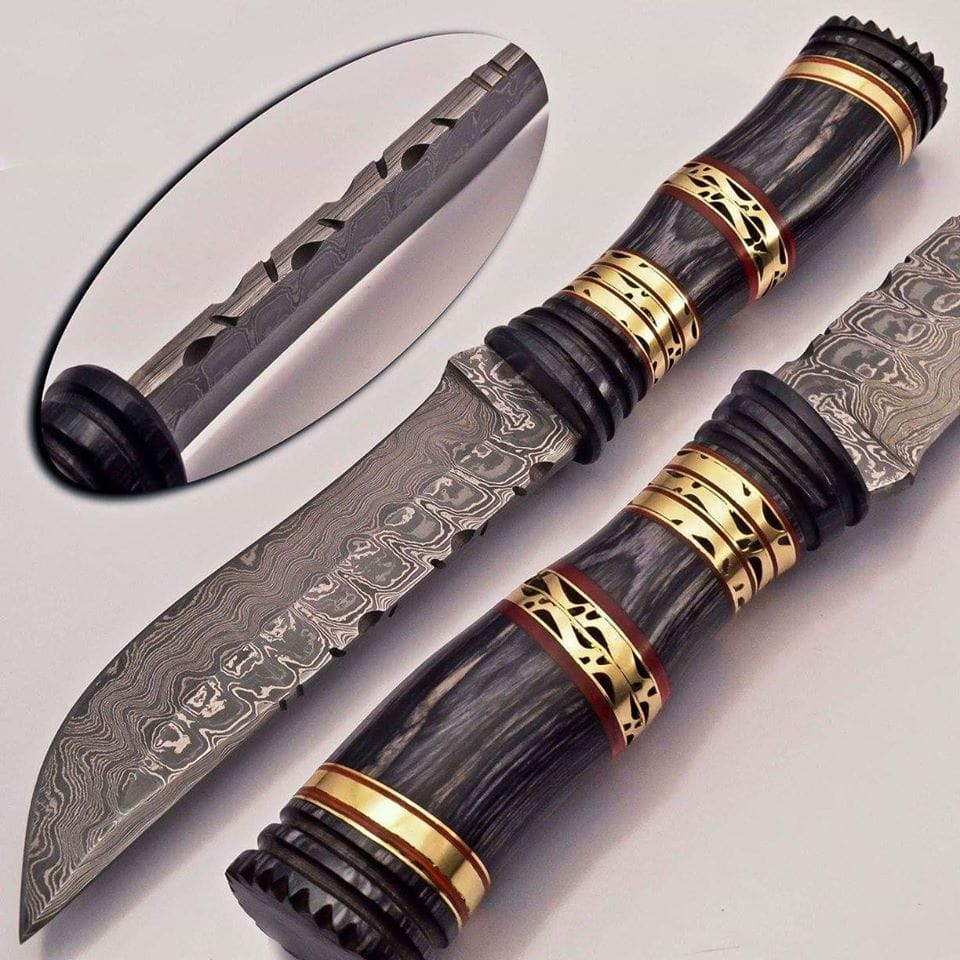 KBS Knives Store Hunting Knives Beautiful Custom Handmade Damascus Hunting Knife
