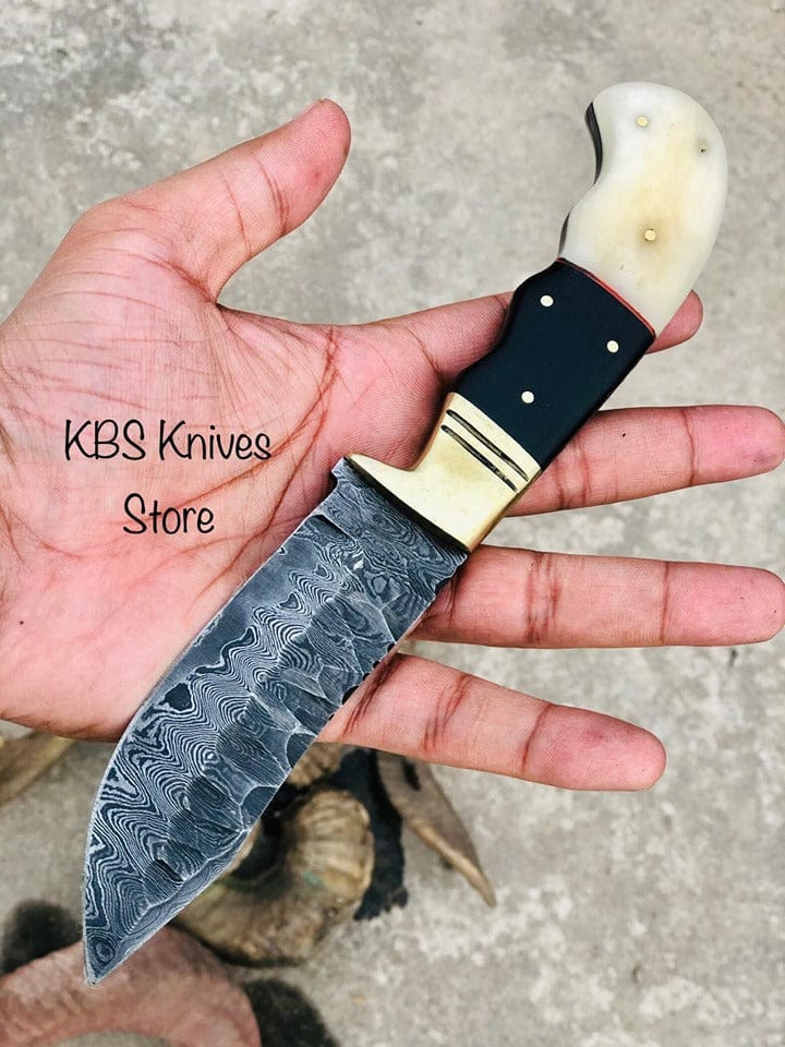 KBS Knives Store Hunting Knives Custom Forged Damascus Steel Handmade Hunting Knife