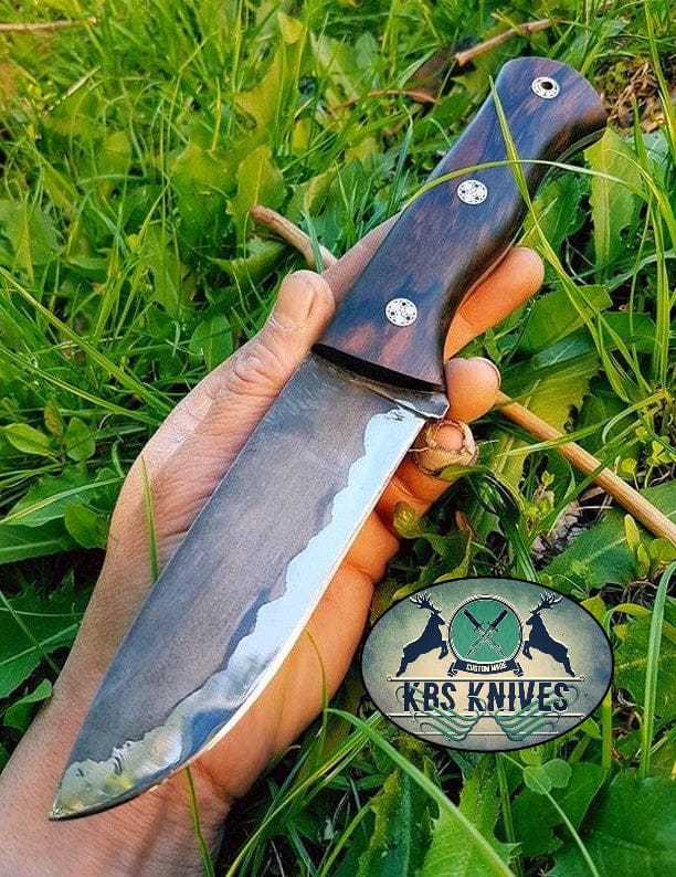 KBS Knives Store Hunting Knives Custom Handcrafted Full Tang 1095 High Carbon Steel Bushcraft Blade Knife