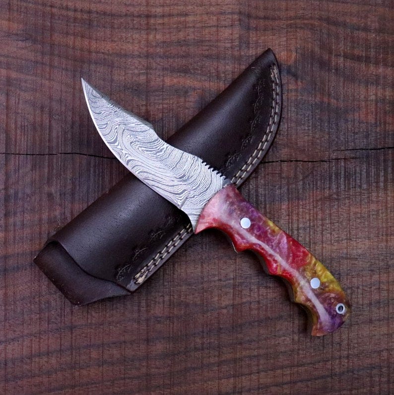KBS Knives Store Hunting Knives CUSTOM HANDMADE DAMASCUS HUNTING KNIFE