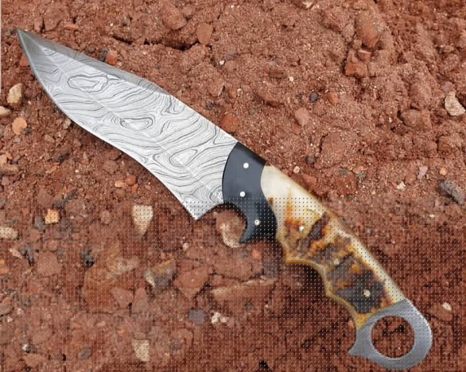 KBS Knives Store Hunting Knives Custom Handmade Damascus Steel Hunting Knife