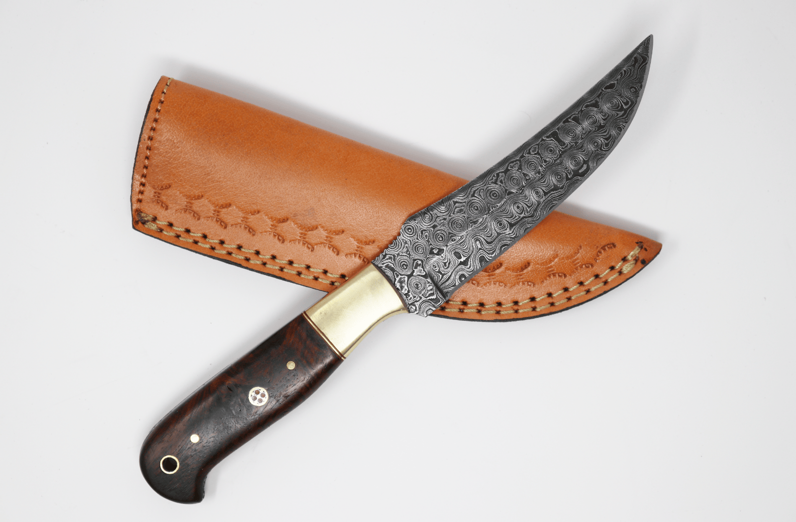 KBS Knives Store Hunting Knives Custom Handmade Fixed Blade Damascus Steel Hunting Knife