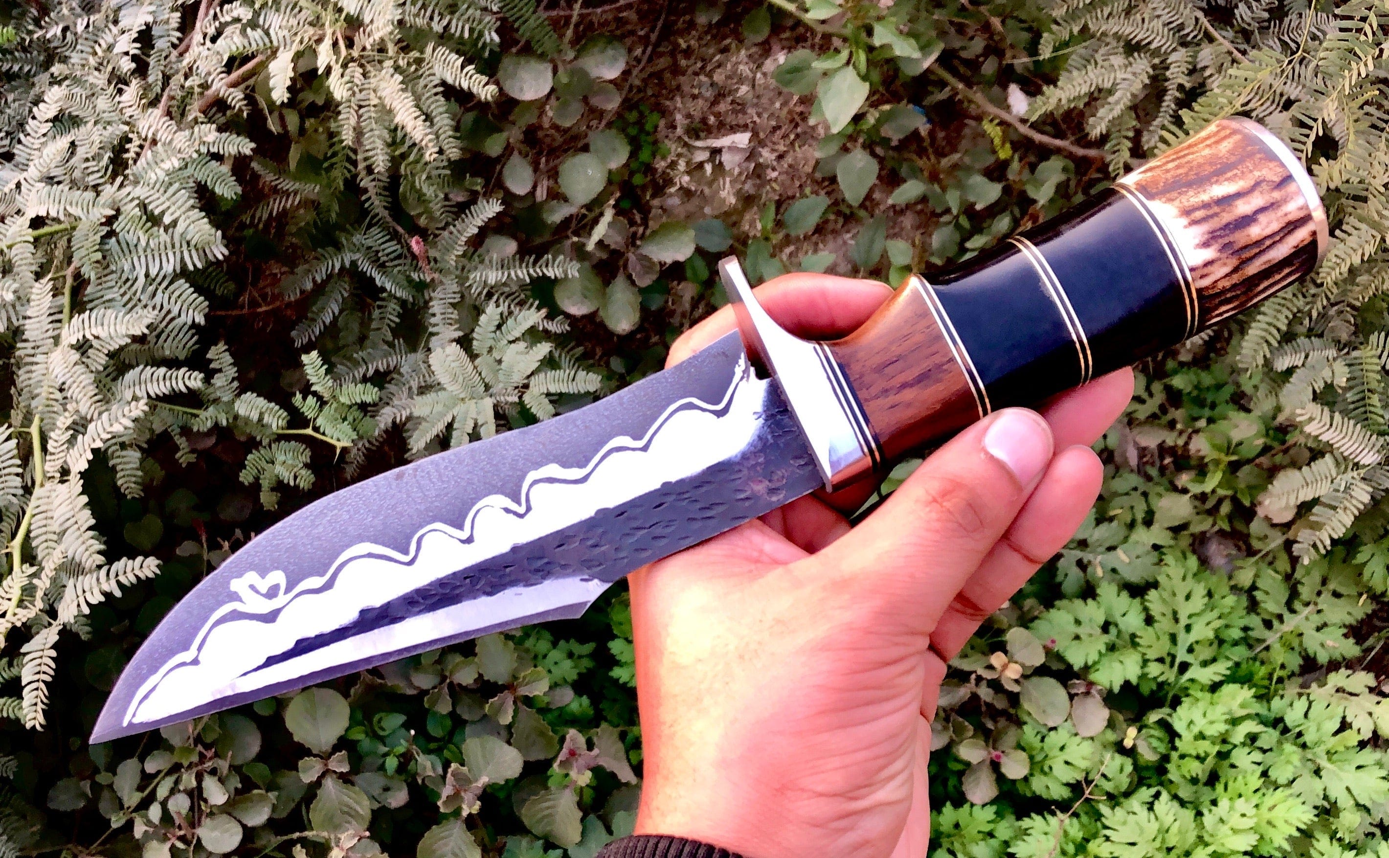 KBS Knives Store Hunting Knives Custom Handmade Hand Forged 1095 Steel Hunting Knife