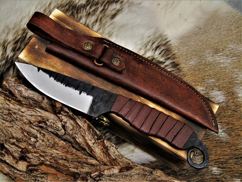 KBS Knives Store Hunting Knives Custom Handmade Hand Forged Carbon Steel Hunting Skinning Knife
