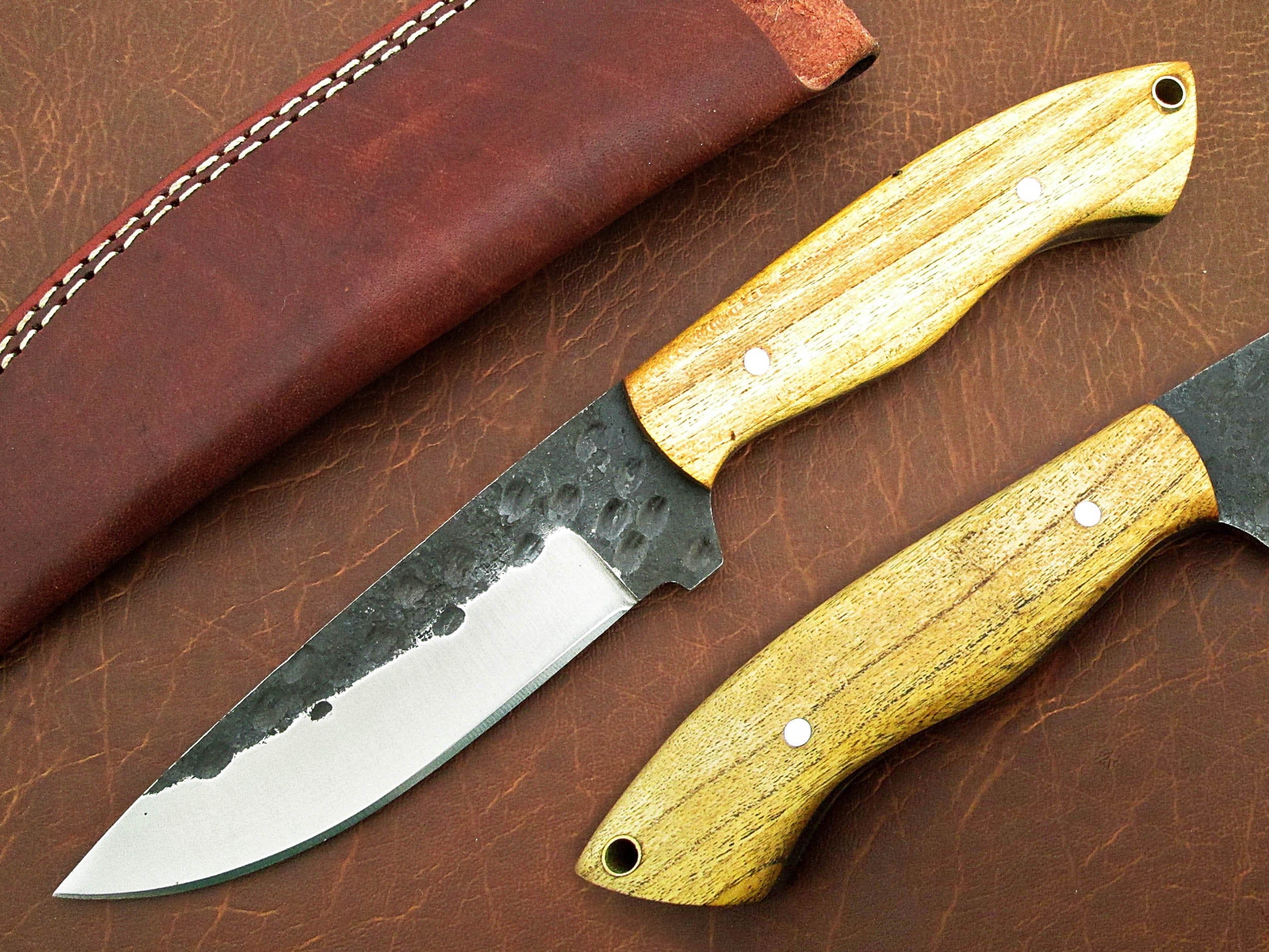 KBS Knives Store Hunting Knives Custom Handmade Hand Forged Carbon Steel Hunting Skinning Knife