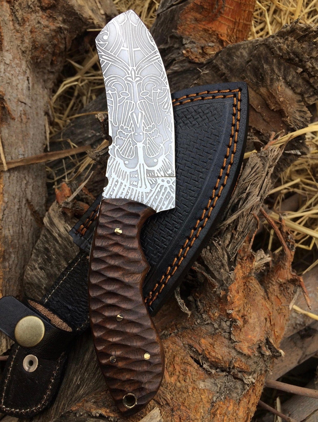 KBS Knives Store Hunting Knives D2 Steel Engraved Hunting Knife