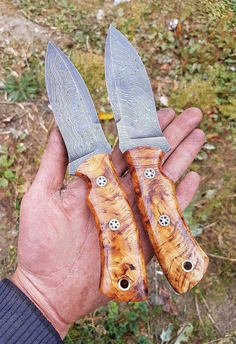 KBS Knives Store Hunting Knives Damascus Hunting Skinning Knife