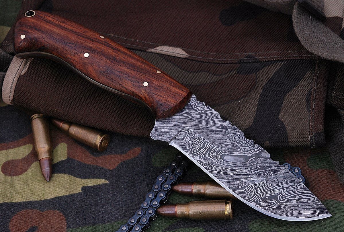 KBS Knives Store Hunting Knives Damascus Hunting Skinning Knife