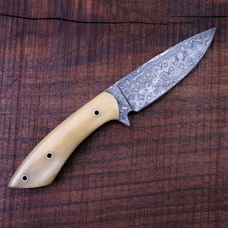 KBS Knives Store Hunting Knives DAMASCUS SKINNING KNIFE