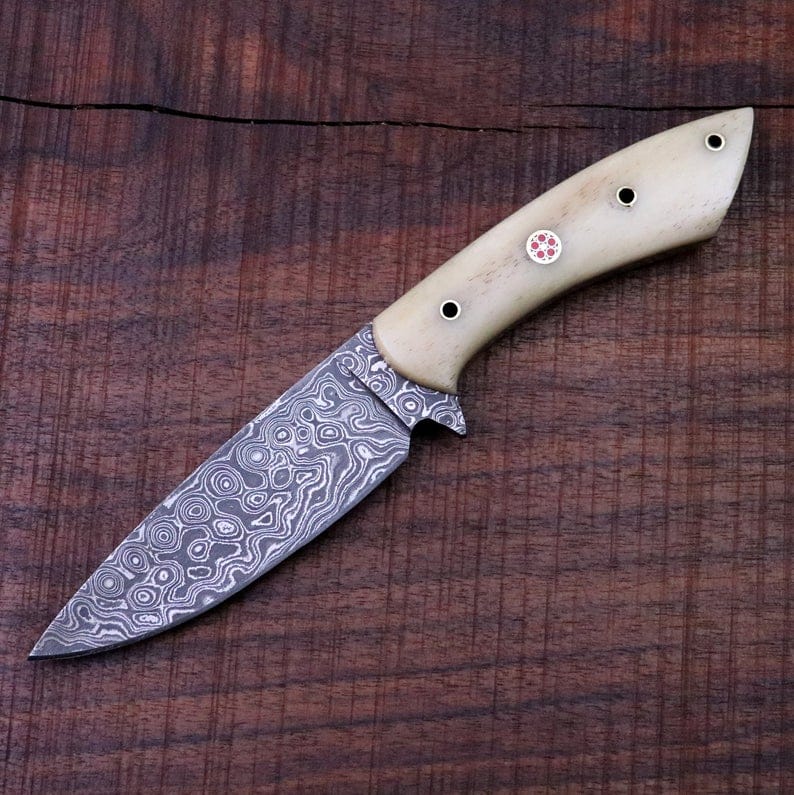 KBS Knives Store Hunting Knives DAMASCUS SKINNING KNIFE