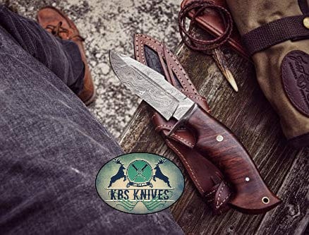KBS Knives Store Hunting Knives Damascus Steel Hunter Knife