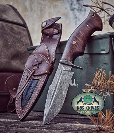 KBS Knives Store Hunting Knives Damascus Steel Hunter Knife