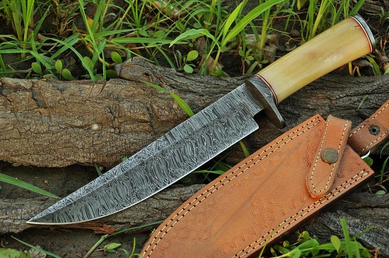KBS Knives Store Hunting Knives Damascus Steel Hunter Knife