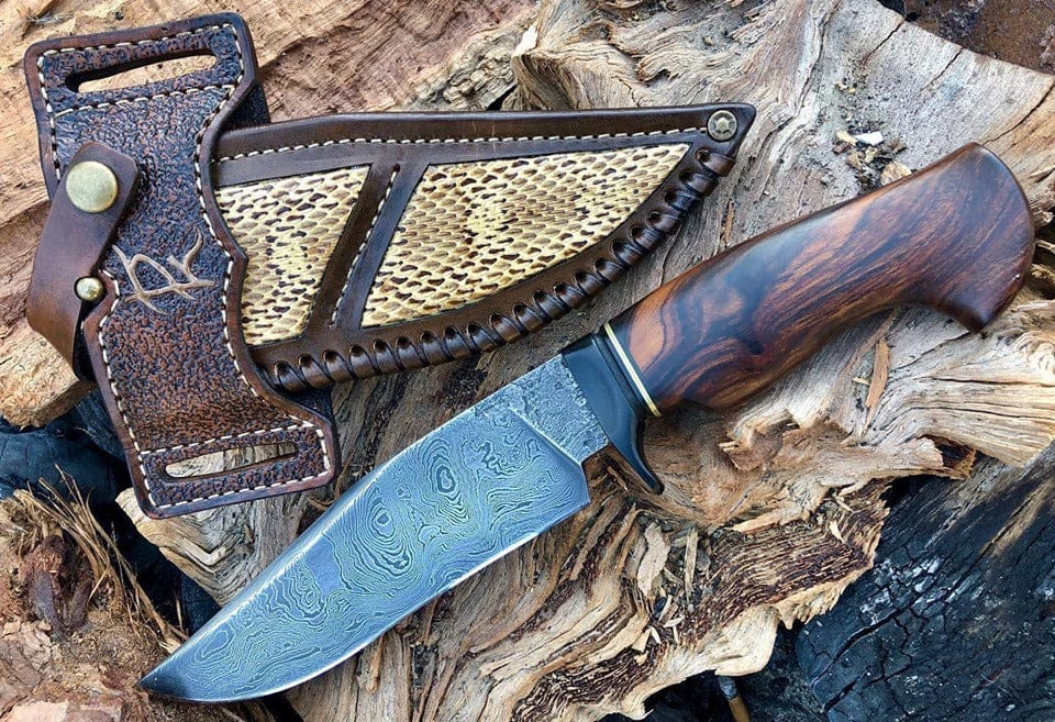 KBS Knives Store Hunting Knives Damascus Steel Hunting Knife