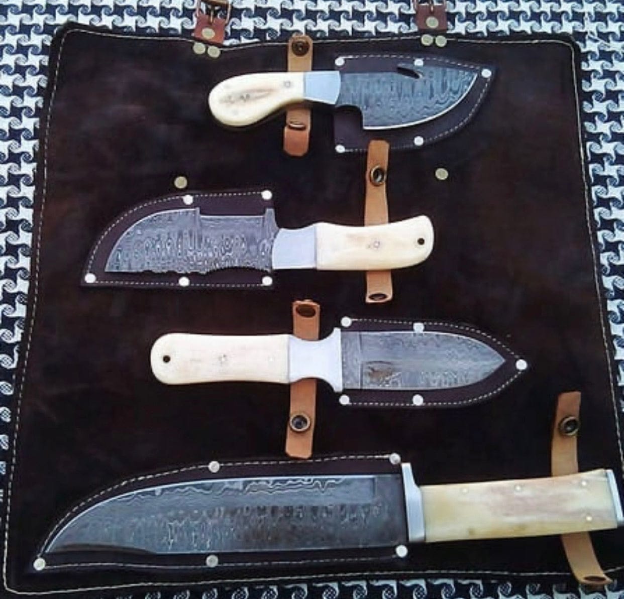 KBS Knives Store Hunting Knives Damascus Steel Hunting Set