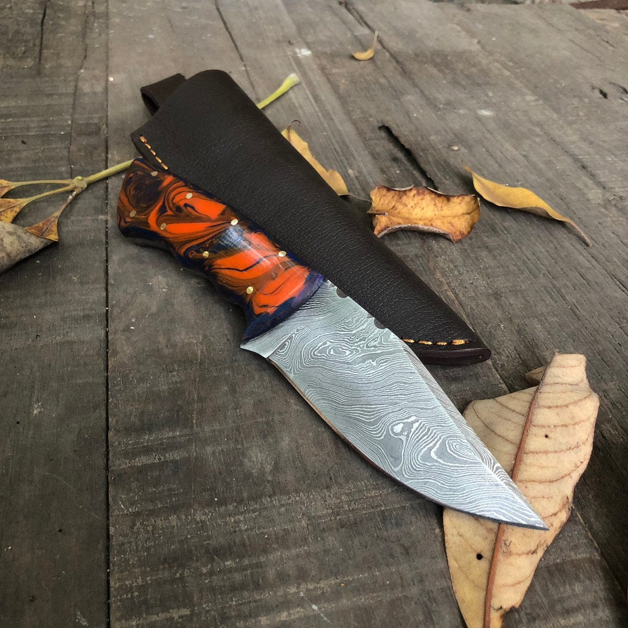 KBS Knives Store Hunting Knives Damascus Steel Hunting Skinning Knife