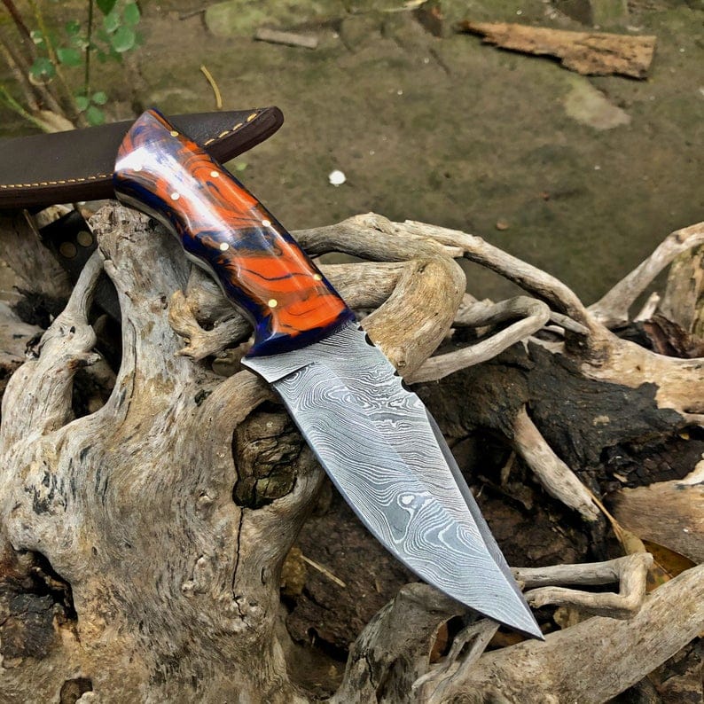 KBS Knives Store Hunting Knives Damascus Steel Hunting Skinning Knife