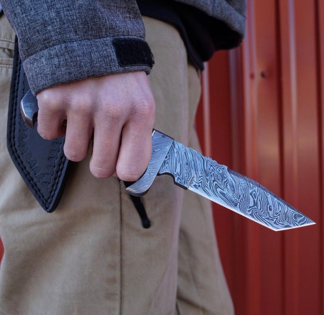 KBS Knives Store Hunting Knives Damascus Tanto Knife