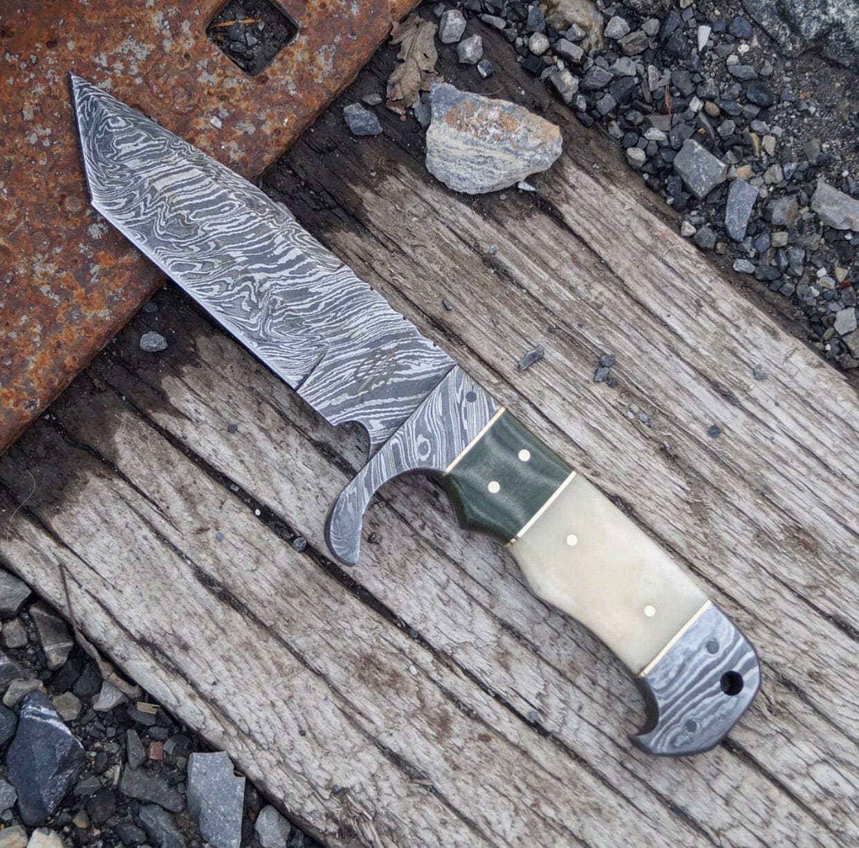 KBS Knives Store Hunting Knives Damascus Tanto Knife