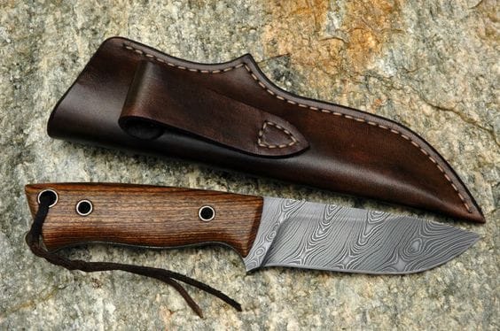KBS Knives Store Hunting Knives EDC Damascus Hunting Skinning Knife