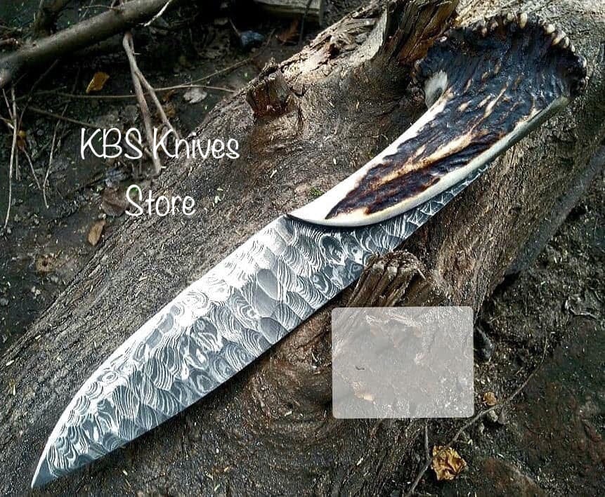 KBS Knives Store Hunting Knives Forged Blade Damascus Hunting Classic Knife