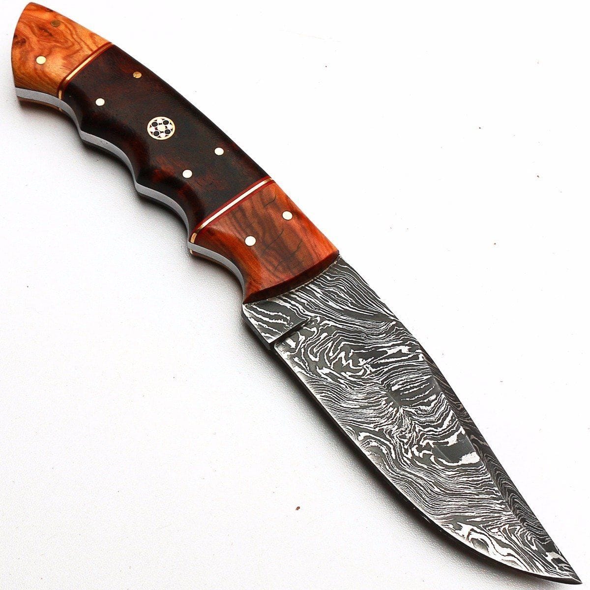 KBS Knives Store Hunting Knives Full Tang Custom Handmade Damascus Steel Hunting Skinning Knife