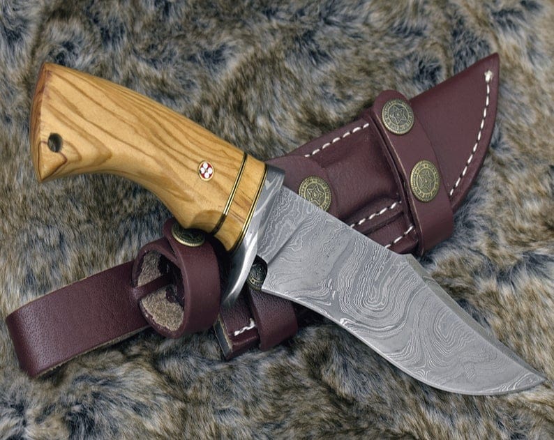 KBS Knives Store Hunting Knives Olive Wood Handle Hunting Knife