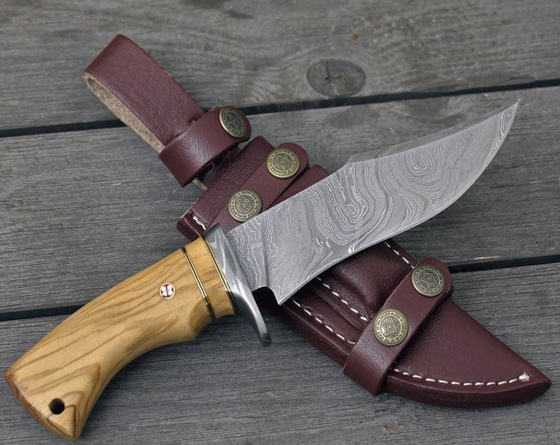 KBS Knives Store Hunting Knives Olive Wood Handle Hunting Knife