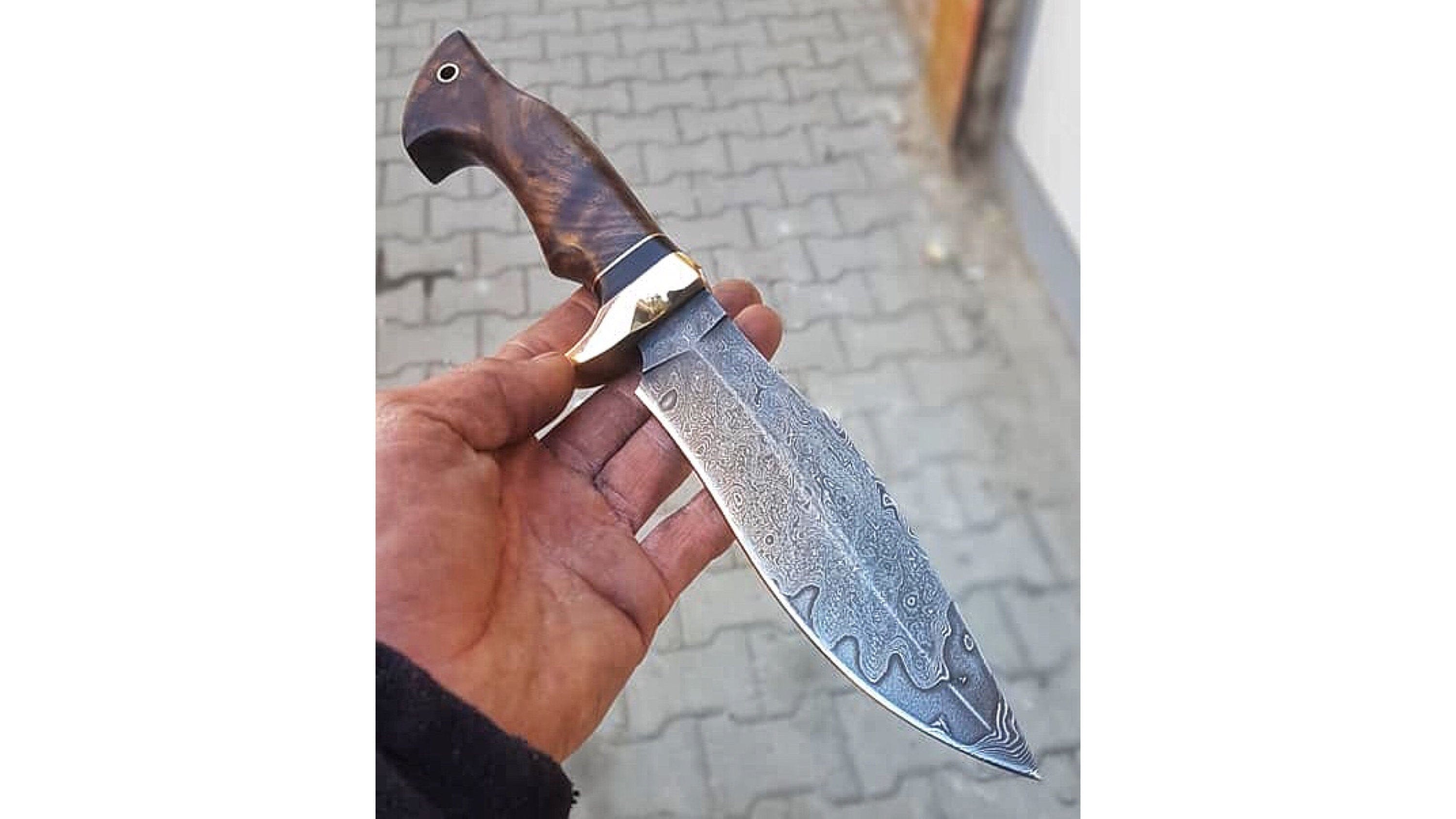 KBS Knives Store Hunting Knives WILD HUNTER DAMASCUS KNIFE