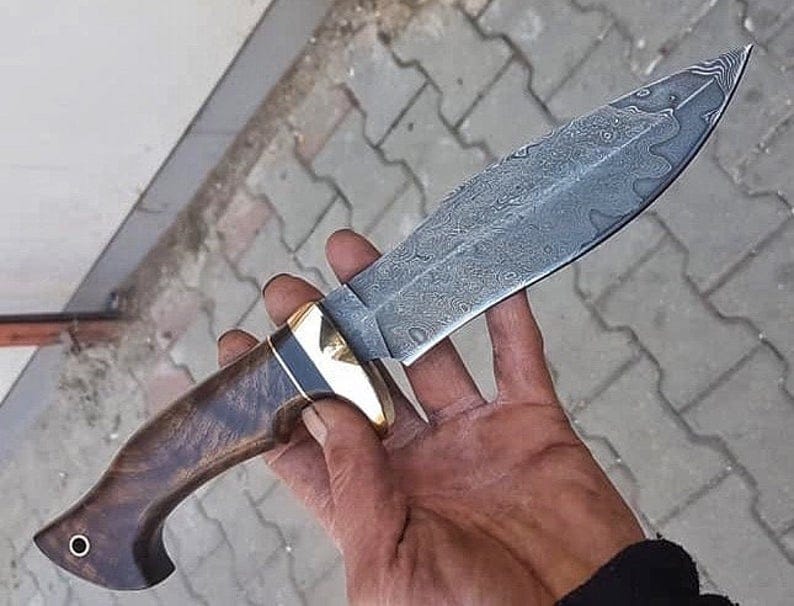 KBS Knives Store Hunting Knives WILD HUNTER DAMASCUS KNIFE