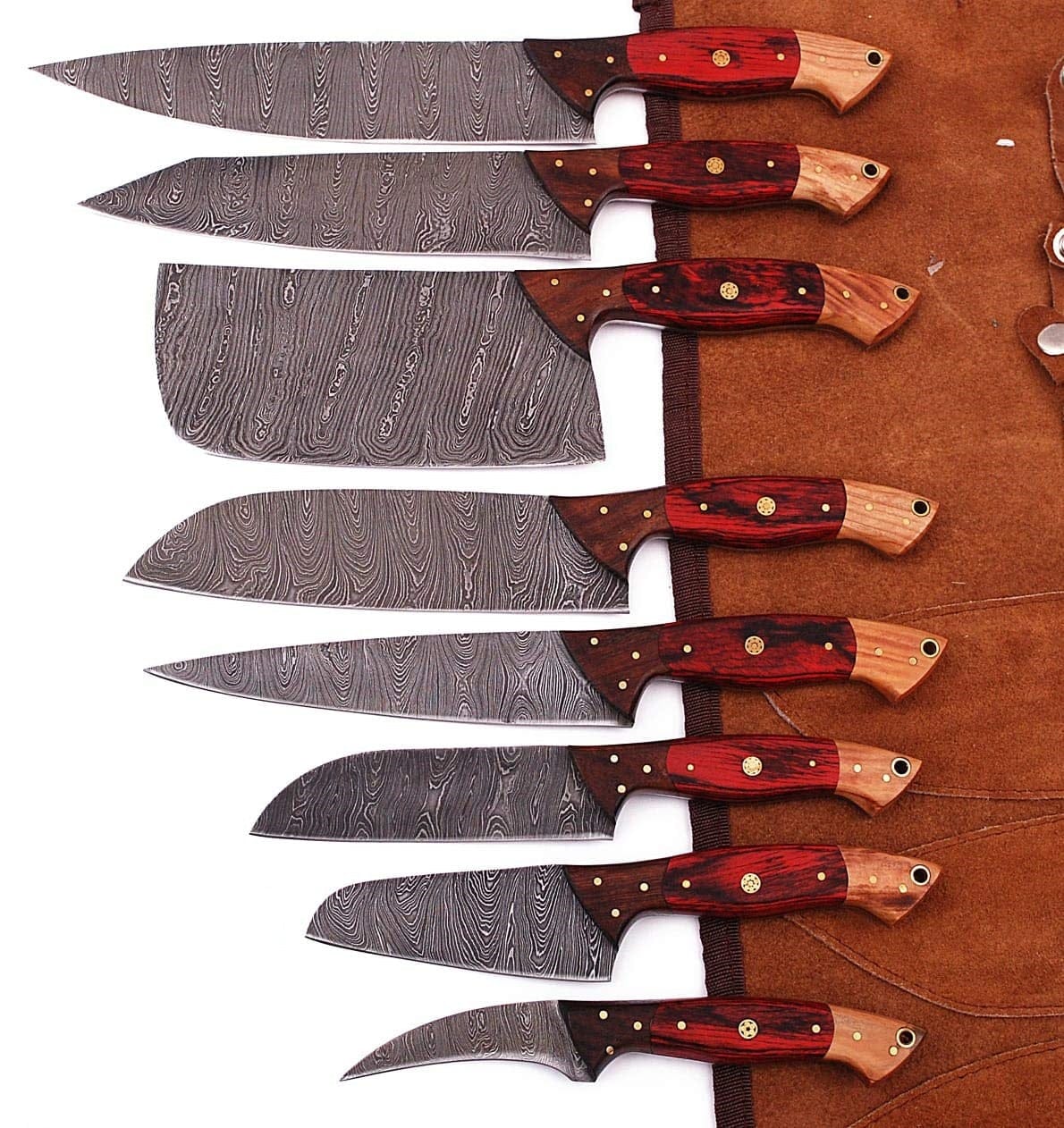 KBS Knives Store Kitchen Knives Set 08 PCS Custom Handmade Kitchen Knives Set