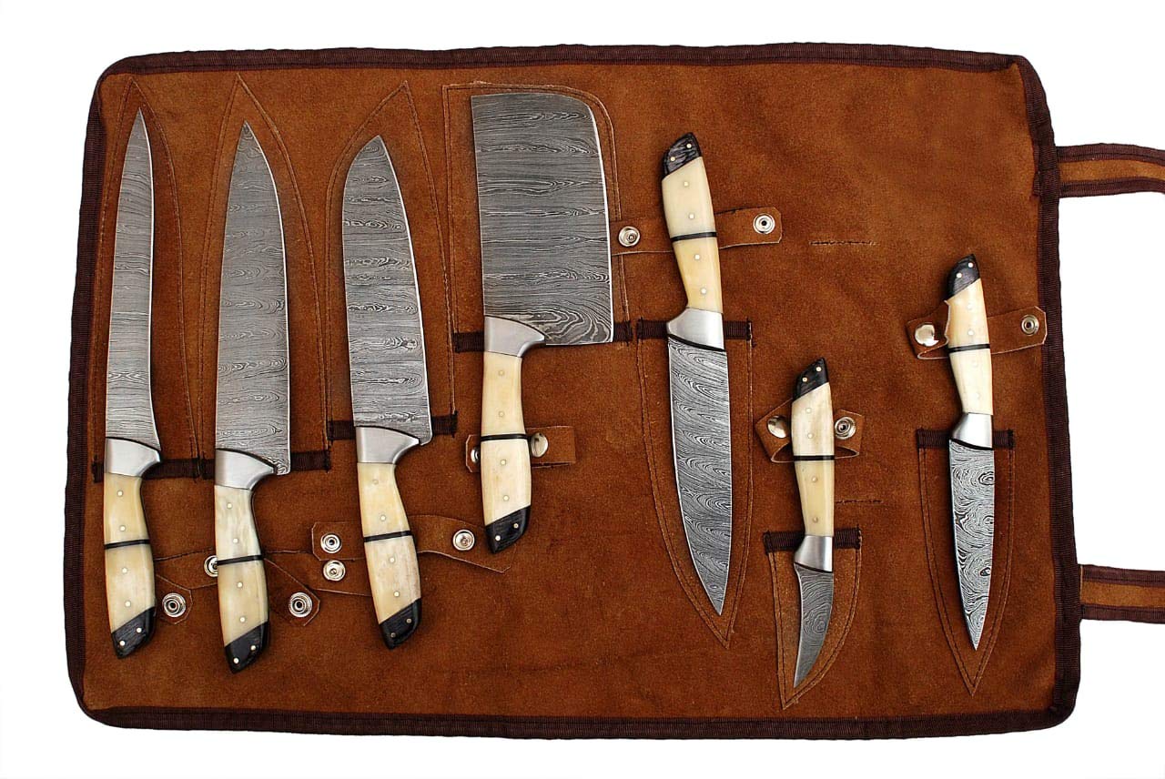 KBS Knives Store Kitchen Knives Set 7 pcs of Professional Utility Chef Kitchen Knife Set