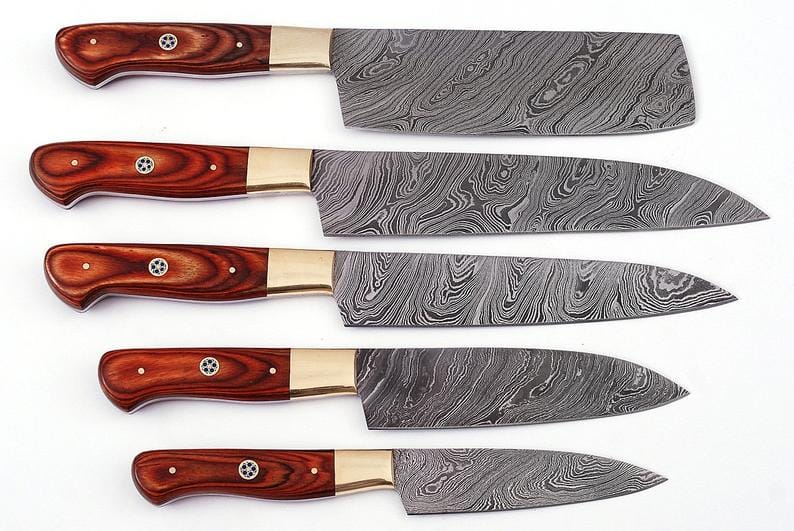 KBS Knives Store Kitchen Knives Set Damascus Kitchen Knives Set