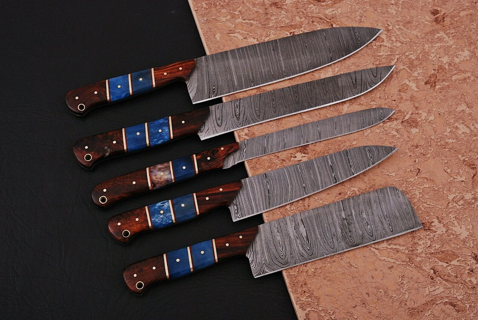 KBS Knives Store Kitchen Knives Set Damascus Kitchen Knives Set