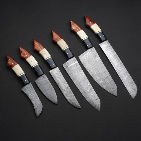 KBS Knives Store Kitchen Knives Set Damascus Kitchen Set