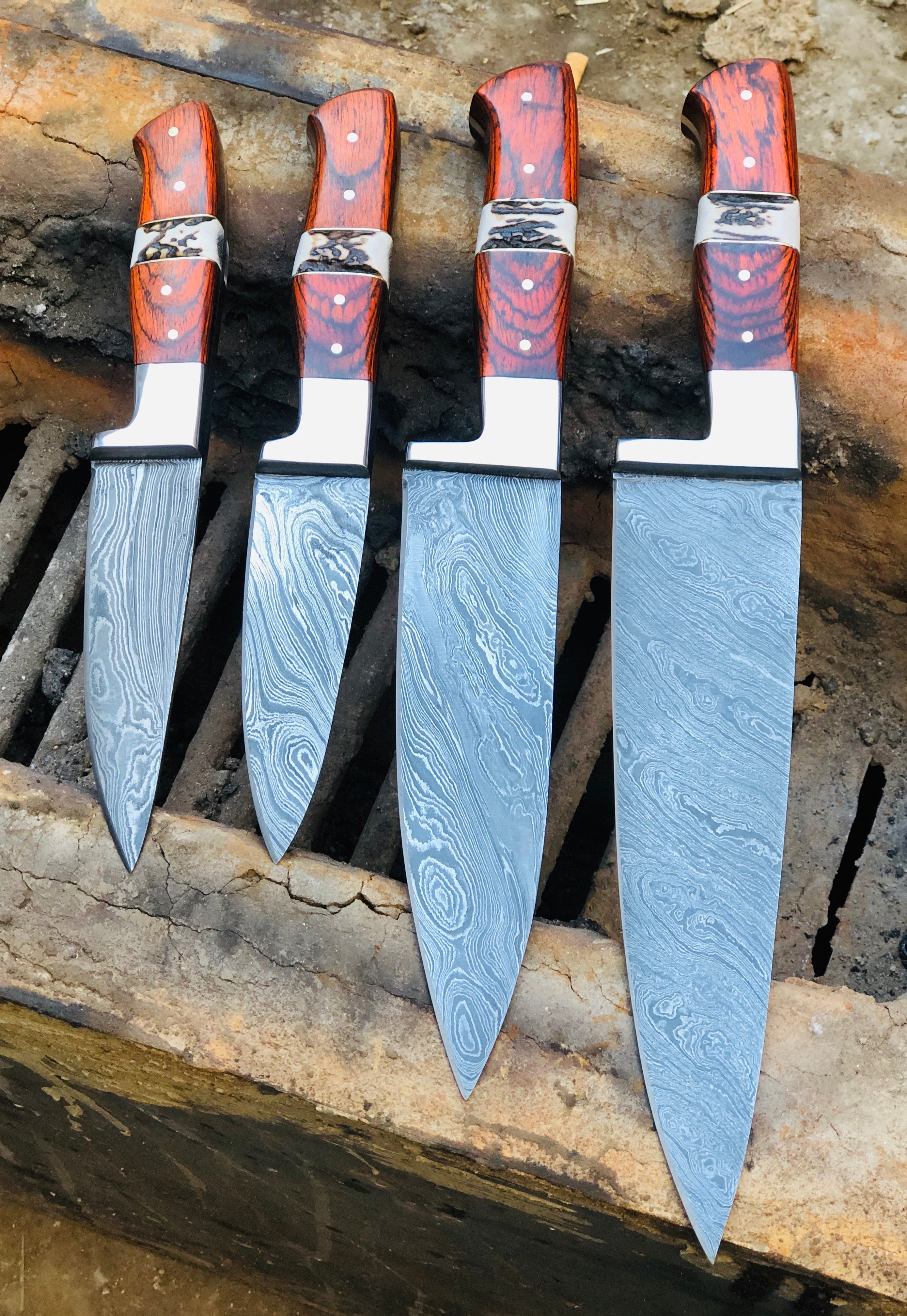 KBS Knives Store Kitchen Knives Set Damascus Steel Kitchen Knives Set