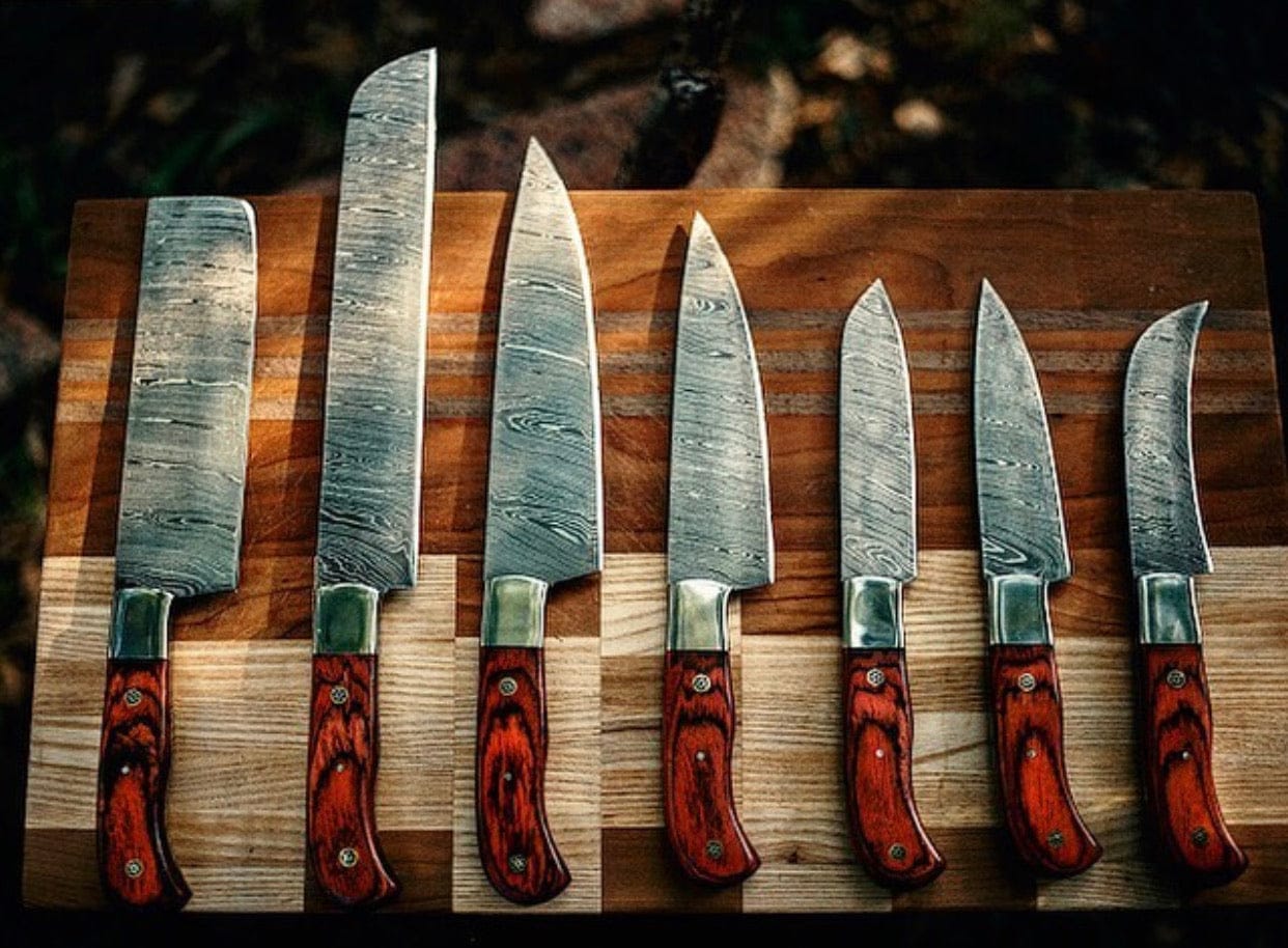 KBS Knives Store Kitchen Knives Set Damascus Steel Kitchen Knives Set