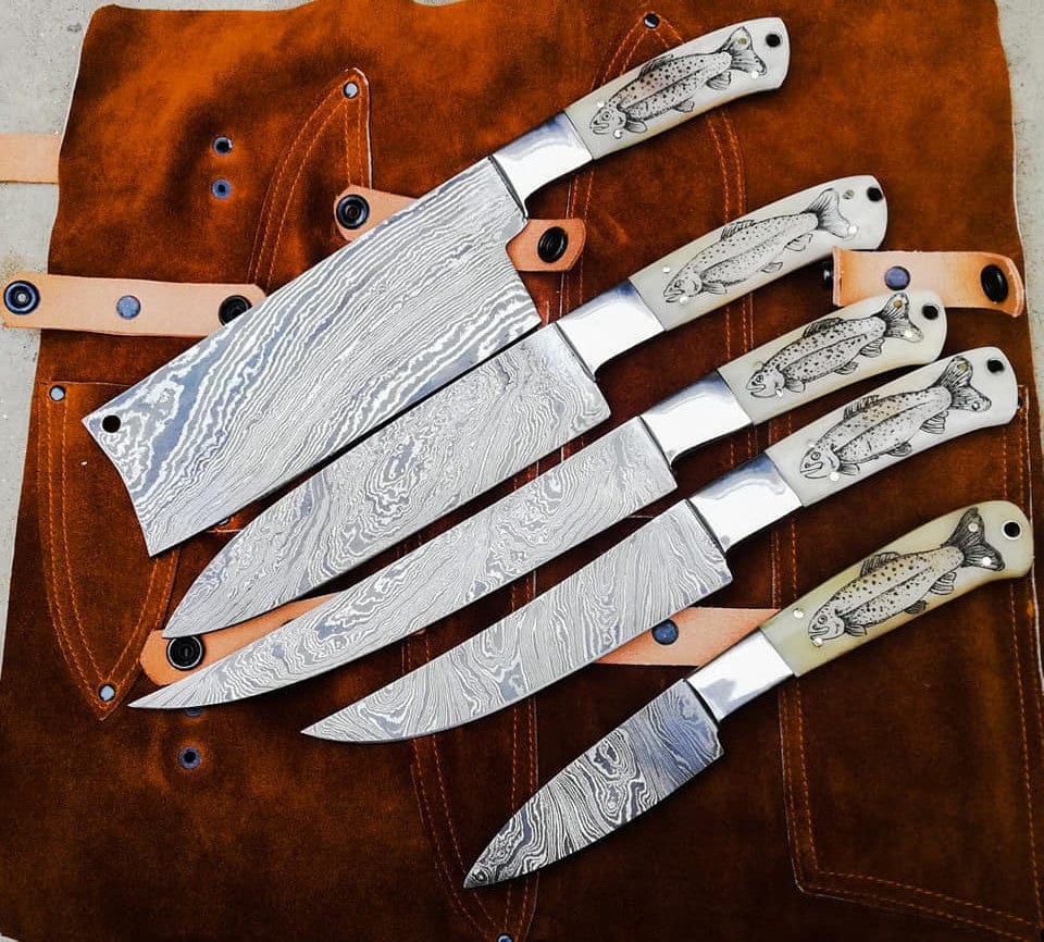 KBS Knives Store Kitchen Knives Set Engraved Kitchen Set