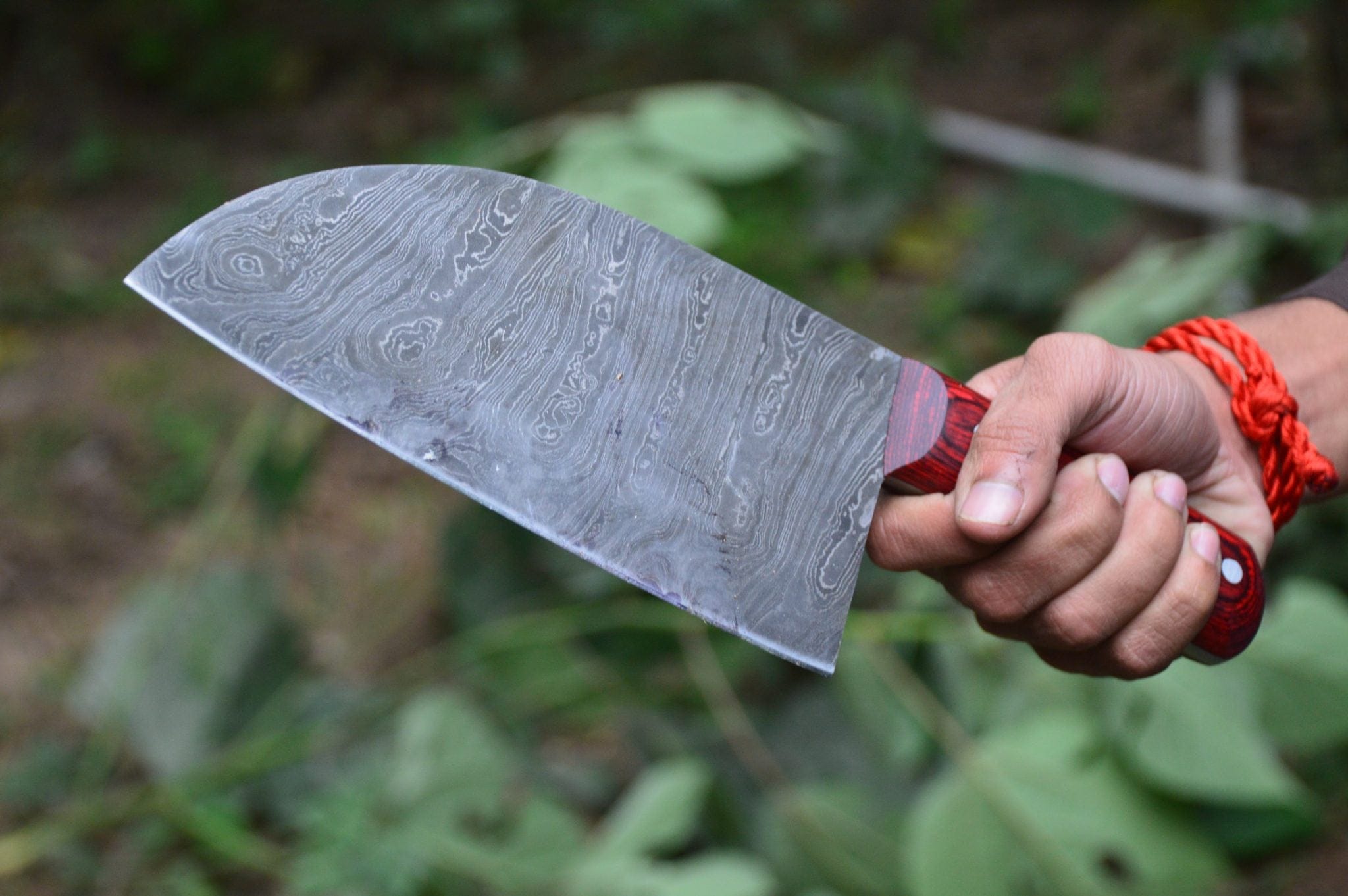 KBS Knives Store Kitchen Knives Set Full Tang Custom Handmade Damascus Steel Chef / Chopper Knife