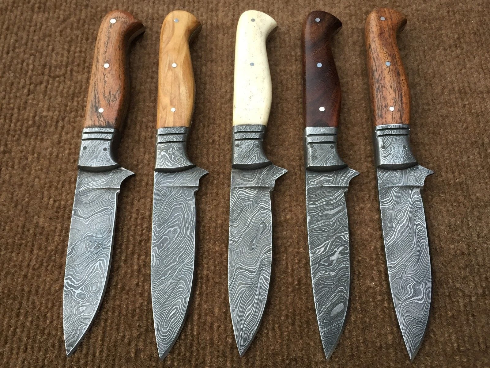 KBS Knives Store Knives Beautiful Custom Handmade Damascus Steel Steak Knives