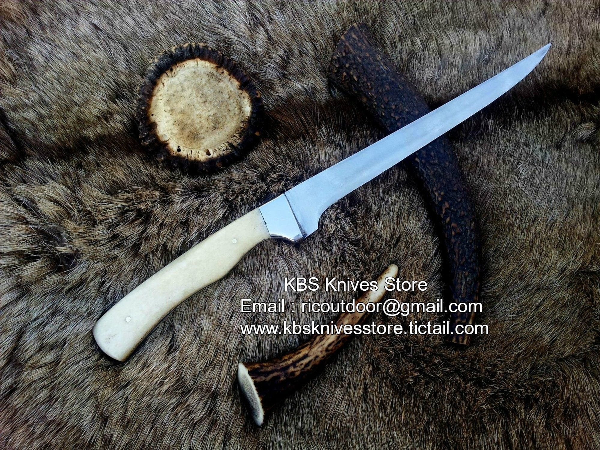 KBS Knives Store Knives Best Fillet Knife for Salmon – Handmade D2 Steel Precision