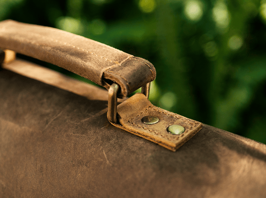 KBS Knives Store Knives Crazy Horse Leather Messenger Bag