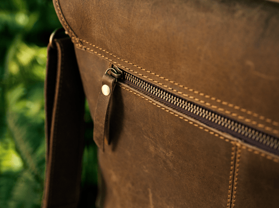 KBS Knives Store Knives Crazy Horse Leather Messenger Bag