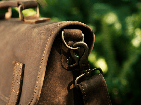 KBS Knives Store Knives Crazy Horse Leather Messenger Bag