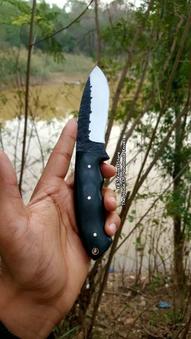 KBS Knives Store Knives Custom Handmade Hammered 1095 High Carbon Steel Blade Knife